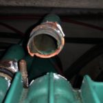 2020年11月23日　アフタークーラー上部水漏れ修理